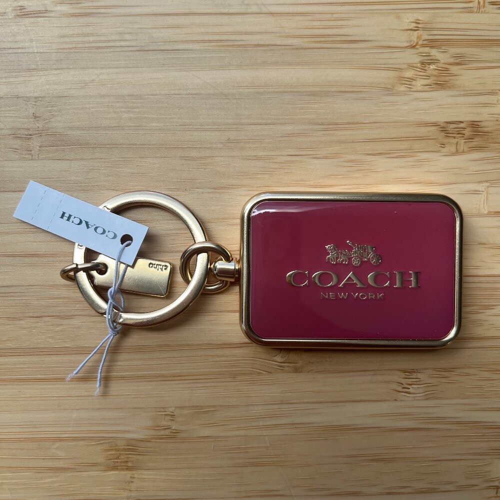 NWT Authentic Coach Keychain Charm